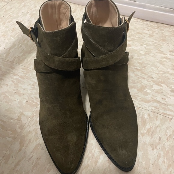 Banana Republic Women’s Brown Suede Ankle Boots Size 8 Made In Italy - Picture 1 of 10